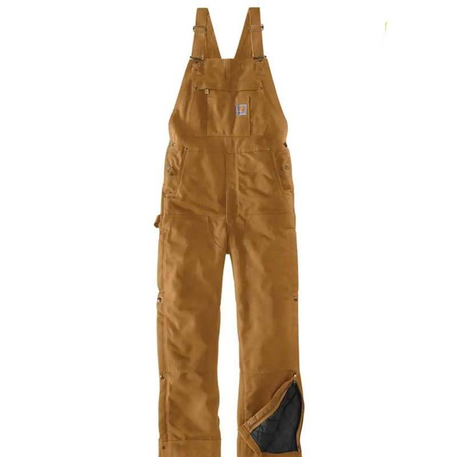 Outerwear Carhartt Bib Overalls | Carhartt Men'S Loose Fit Firm Duck Insulated Bib Overall