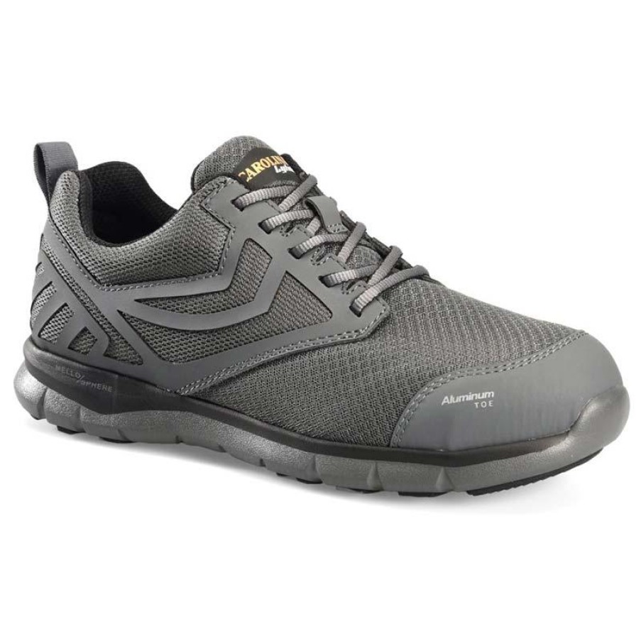 Footwear Carolina Non-Slip Shoes | Carolina Men'S Derecko Esd Aluminum Toe Athletic Work Shoe Dark Gray