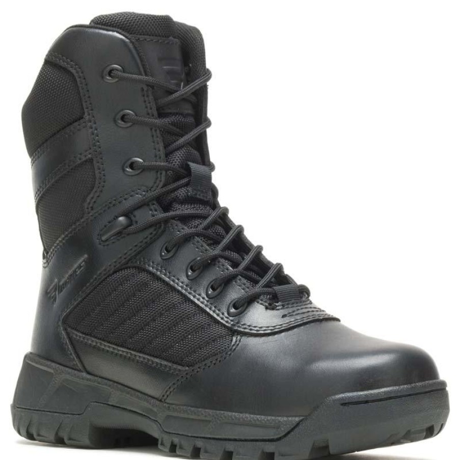 Footwear Bates Tactical | Bates Women'S Tall Tactical Sport 2 Side Zip Boot Black