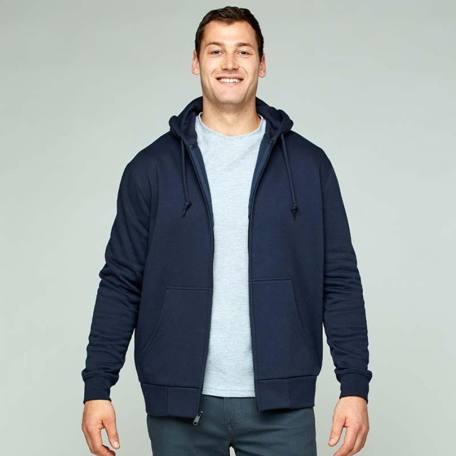 Outerwear Originals by WorkNGear Hoodies | Originals By Work 'N Gear Men'S Rain Resistant Zip Up Hoodie Sweatshirt