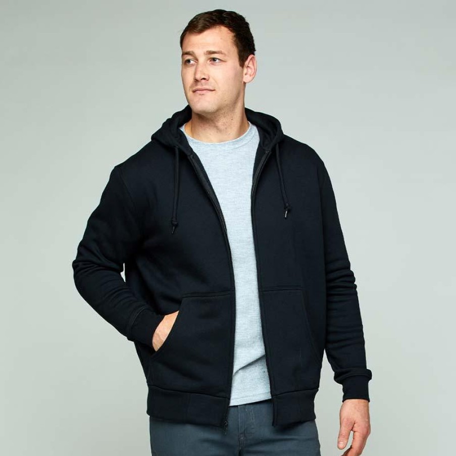 Outerwear Originals by WorkNGear Hoodies | Originals By Work 'N Gear Men'S Rain Resistant Zip Up Hoodie Sweatshirt