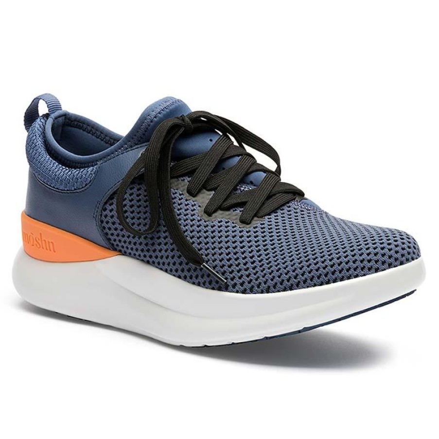 Footwear Moshn by KLOGS Non-Slip Healthcare | Moshn By Klogs Women'S Rhythm Smartknit Sporty Athletic Oxford Blue Indigo