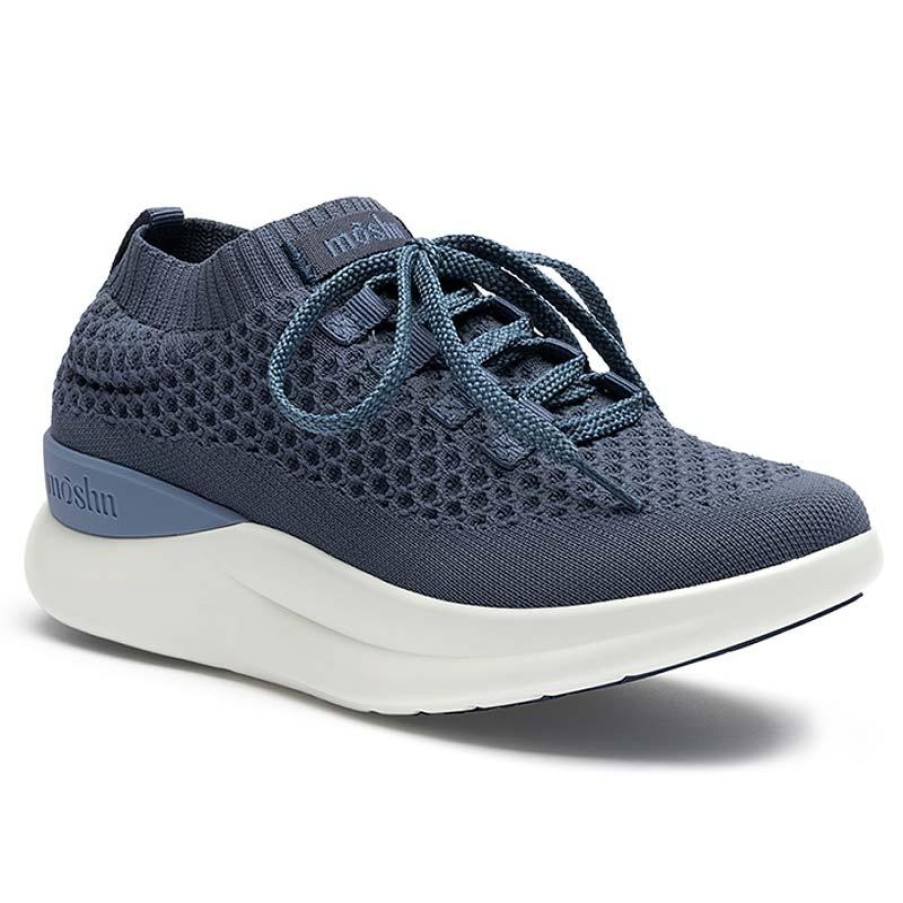 Footwear Moshn by KLOGS Healthcare Athletic | Moshn By Klogs Women'S Vigor Smartknit Sporty Athletic Slip On Blue Indigo