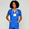 Healthcare Rx Gear Stretch Scrub Tops | Rx Gear Stretch Women'S Classic V-Neck Scrub Top