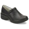 Footwear Align By NurseMates Non-Slip Healthcare | Align By Nursemates Women'S Indya Leather Slip On Clog Black