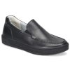 Footwear Align By NurseMates Non-Slip Healthcare | Align By Nursemates Men'S Trayton Leather Moc Toe Slip On Black