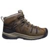 Footwear KEEN Utility Non-Slip Boots | Keen Utility Men'S Flint Ii Waterproof Soft Toe Work Hiker Black Olive/Brindle