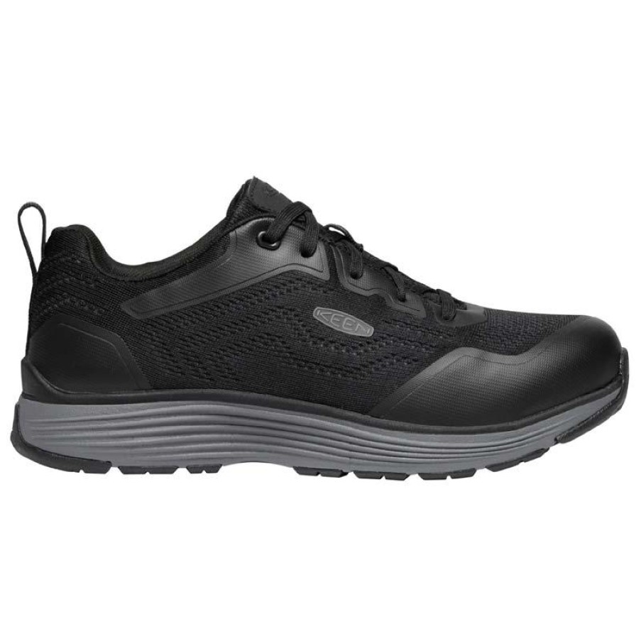 Footwear KEEN Utility Non-Slip Shoes | Keen Utility Men'S Sparta Ii Esd Aluminum Toe Athletic Work Oxford Steel Gray / Black