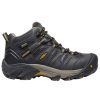 Footwear KEEN Utility Steel Toe | Keen Utility Women'S Lansing Waterproof Steel Toe Athletic Mid Hiker Raven/Tawny Olive