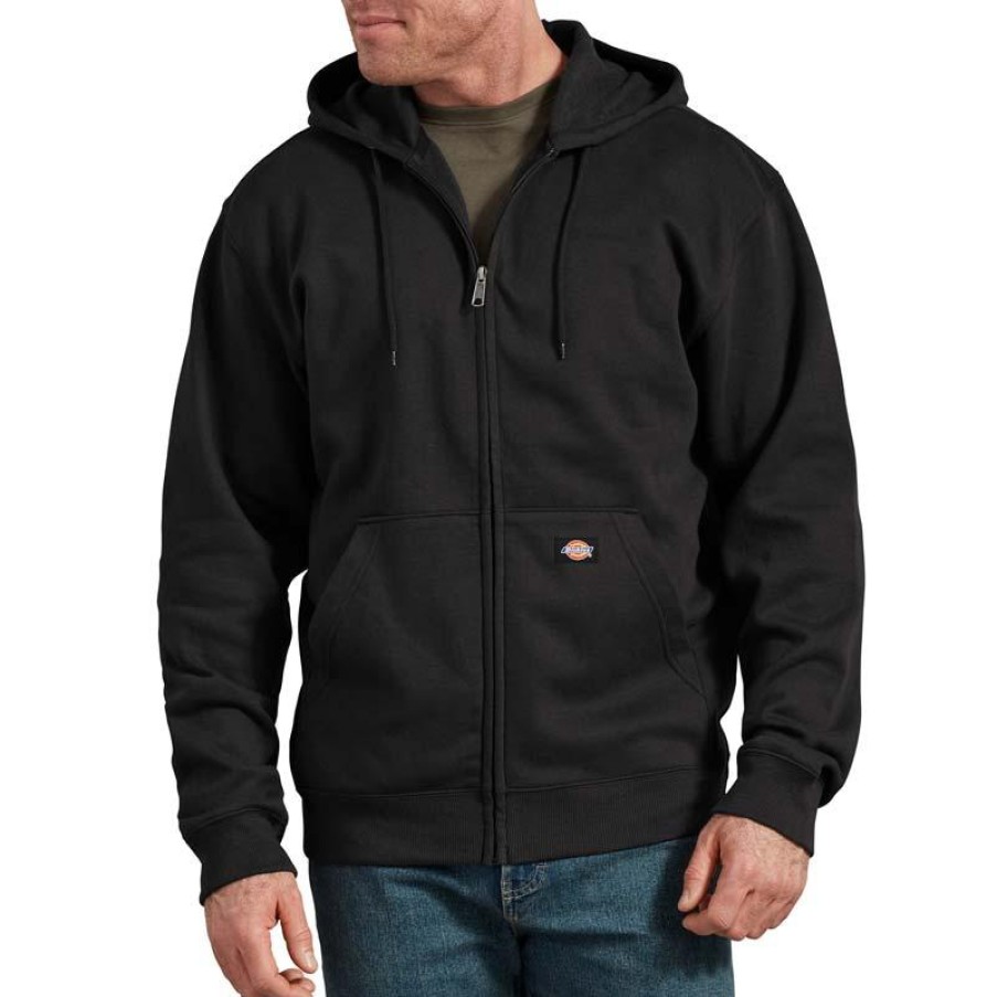 Outerwear Dickies Hoodies | Dickies Men'S Midweight Full Zip Fleece Hoodie