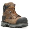 Footwear Wolverine Non-Slip Boots | Wolverine Men'S 6" Hellcat Ultraspring Waterproof Composite Toe Work Boot Brown