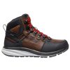 Footwear KEEN Utility Non-Slip Boots | Keen Utility Men'S Red Hook Waterproof Soft Toe Work Hiker Tobacco/Black