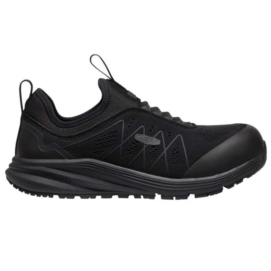 Footwear KEEN Utility Non-Slip Shoes | Keen Utility Women'S Vista Energy Shift Esd Carbon-Fiber Toe Athletic Work Shoe Black / Black