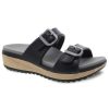 Footwear Dansko Slip-Ons | Dansko Women'S Kandi Slip On Sandal Black Molded