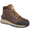 Footwear Carhartt Hiking | Carhartt Men'S 5" Gilmore Waterproof Soft Toe Dark Brown Work Hiker Dark Brown Oil Tanned