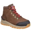 Footwear Carhartt Hiking | Carhartt Women'S 5" Gilmore Waterproof Soft Toe Dark Brown Work Hiker Dark Brown Nubuck