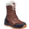 Footwear Carhartt Winter Boots | Carhartt Women'S 8" Pellston Waterproof Insulated Winter Boot Red Brown