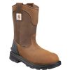 Footwear Carhartt Wellington | Carhartt Men'S 11" Ironwood Waterproof Soft Toe Brown Wellington Bison Brown Oil Tan