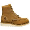 Footwear Carhartt Non-Slip Boots | Carhartt Women'S 6" Waterproof Soft Toe Moc Toe Wedge Work Boot Light Brown