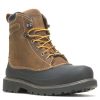 Footwear Wolverine Non-Slip Boots | Wolverine Men'S 6" Floorhand Swamp Waterproof Steel Toe Work Boot Dark Brown