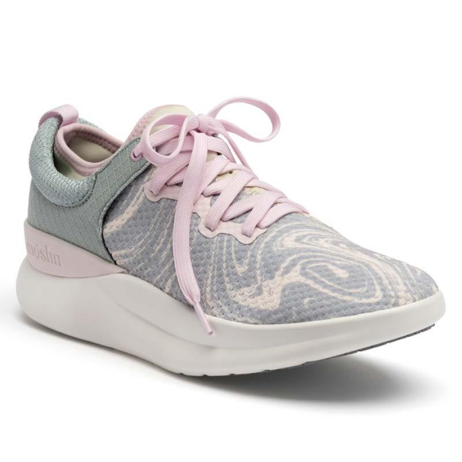 Footwear Moshn by KLOGS Healthcare Athletic | Moshn By Klogs Women'S Rhythm Print Knit Athletic Oxford Neutral Paint