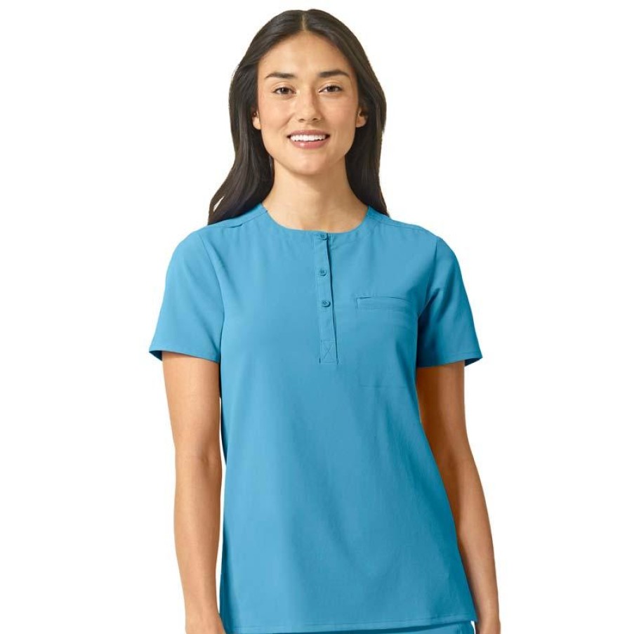 Healthcare WonderWink RENEW Scrub Tops | Wonderwink Renew Women'S Eco Friendly Tuck-In Scrub Top