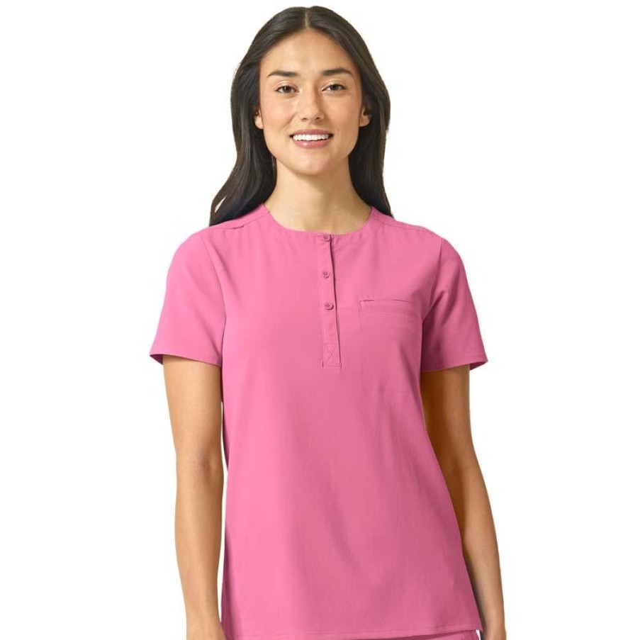 Healthcare WonderWink RENEW Scrub Tops | Wonderwink Renew Women'S Eco Friendly Tuck-In Scrub Top