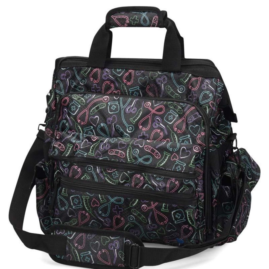 Accessories Nursemates Medical Bags | Nursemates Medical Tools Print Ultimate Nursing Bag Multicolor