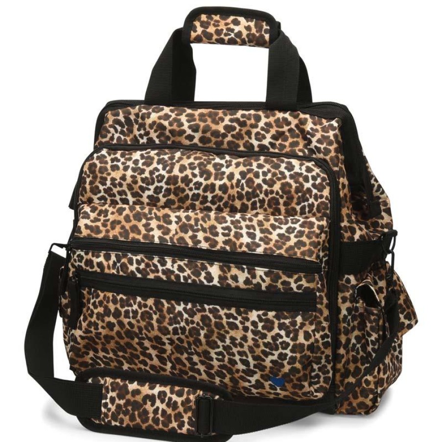 Accessories Nursemates Medical Bags | Nursemates Cheetah Print Ultimate Nursing Bag Multicolor