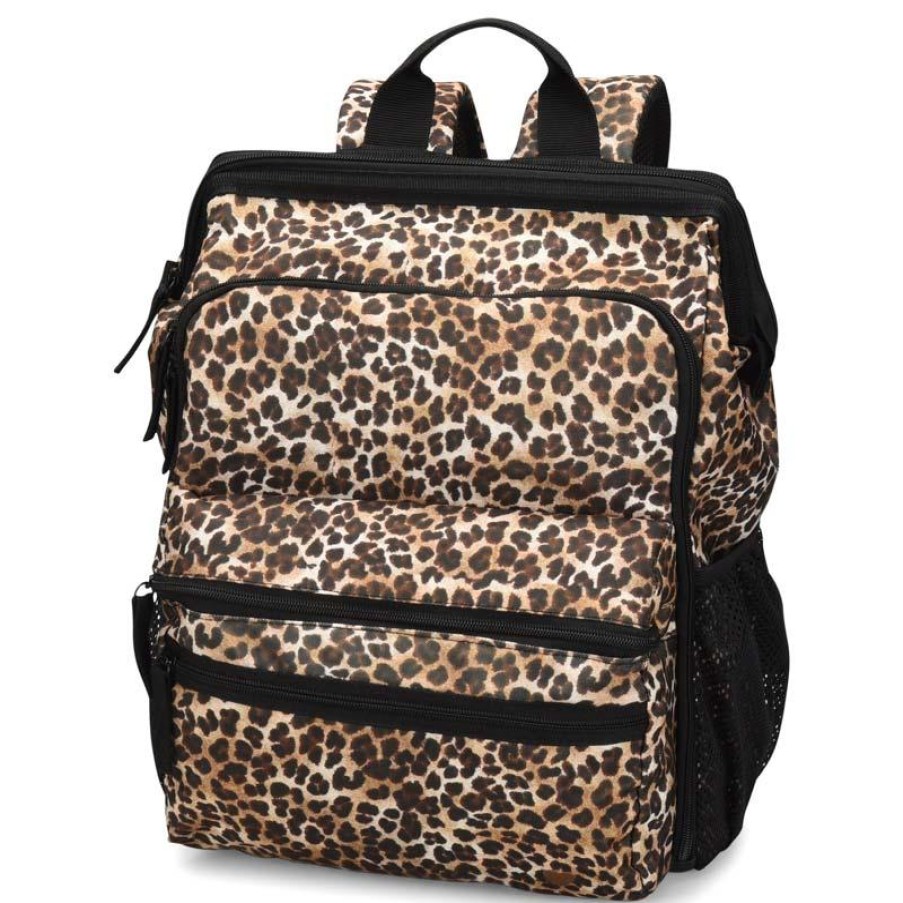 Accessories Nursemates Medical Bags | Nursemates Cheetah Print Ultimate Backpack Multicolor