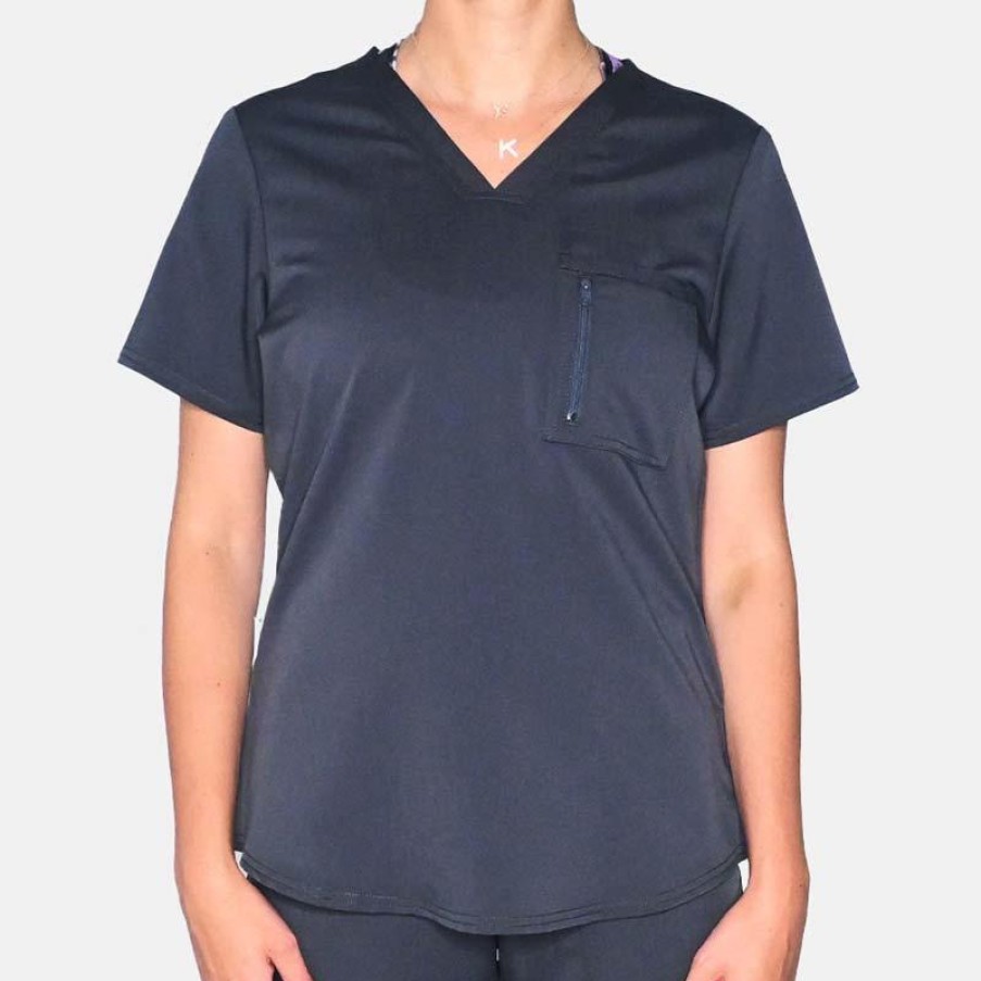 Healthcare Scrubology Core Scrub Tops | Scrubology Core Women'S V-Neck Scrub Top