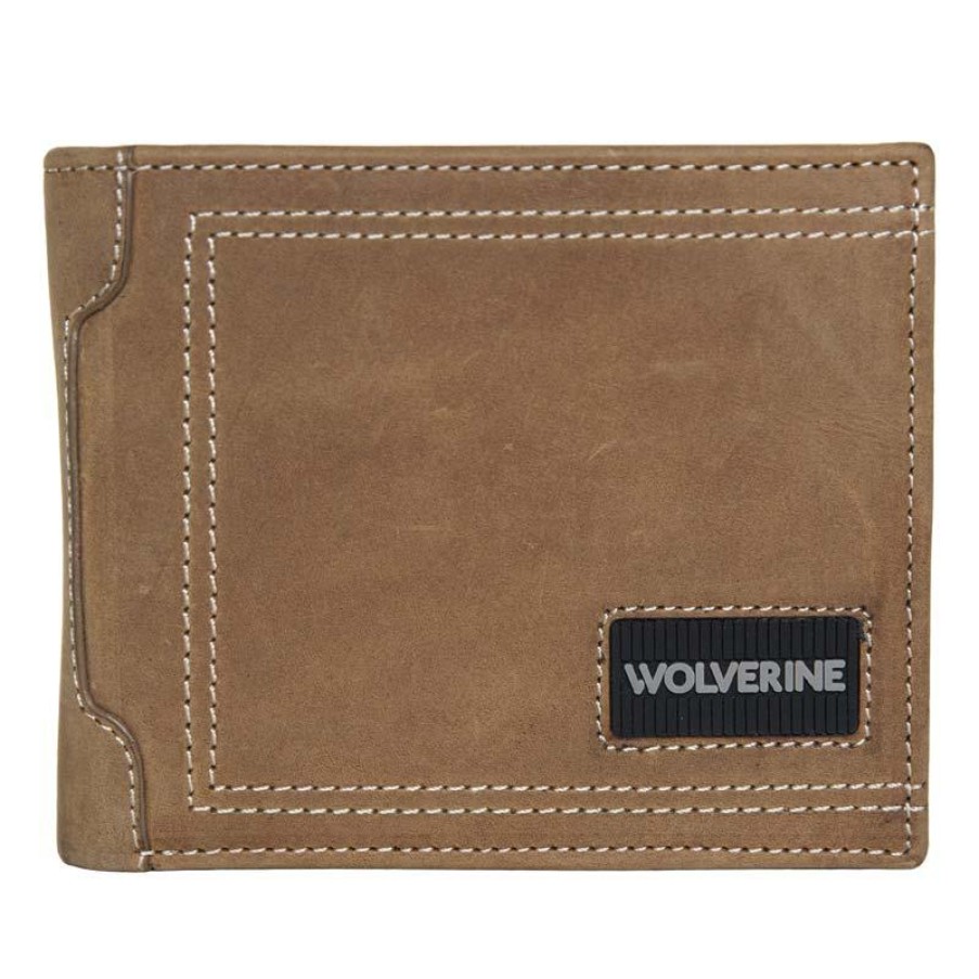 Accessories Wolverine Wallets | Wolverine Men'S Rugged Bifold Wallet