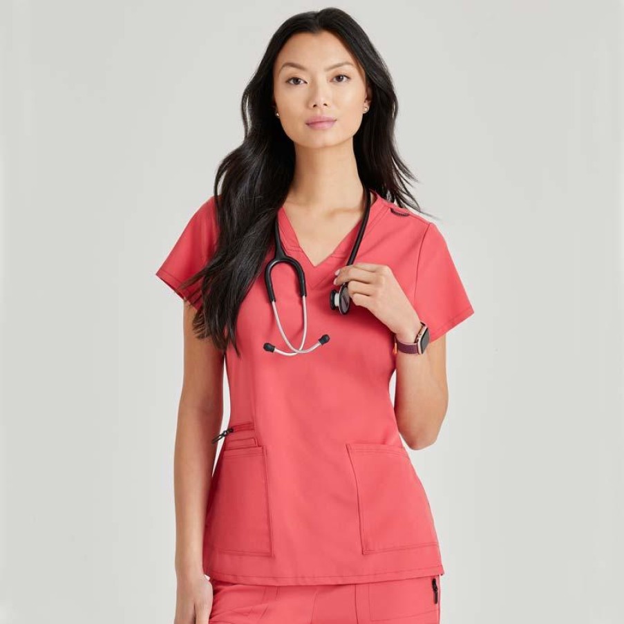 Healthcare Barco Unify Scrub Tops | Barco Unify Women'S Purpose V-Neck Scrub Top