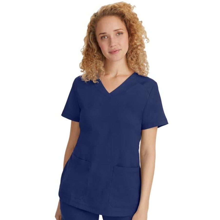 Healthcare Healing Hands Scrub Tops | Purple Label By Healing Hands Women'S Jill V-Neck Scrub Top