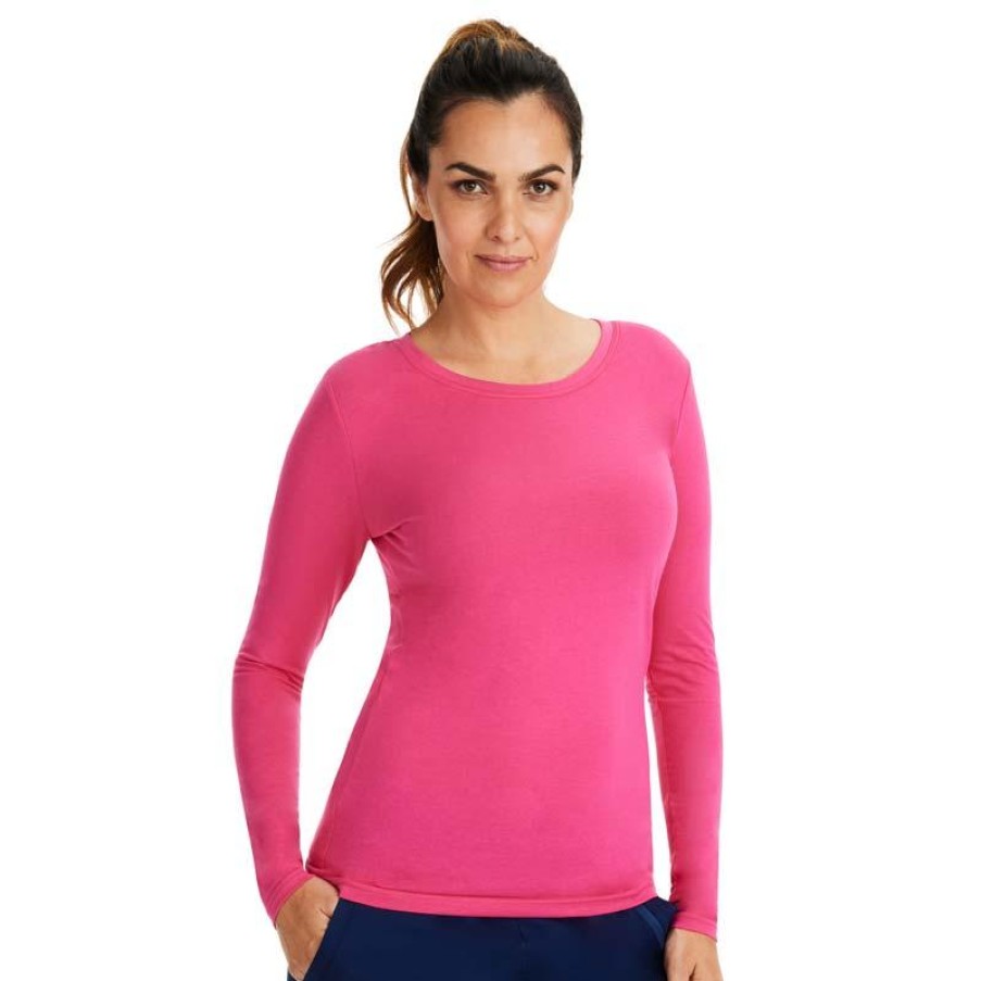 Healthcare Healing Hands Tees & Layering Pieces | Healing Hands Women'S Melissa Long Sleeve Knit Tee