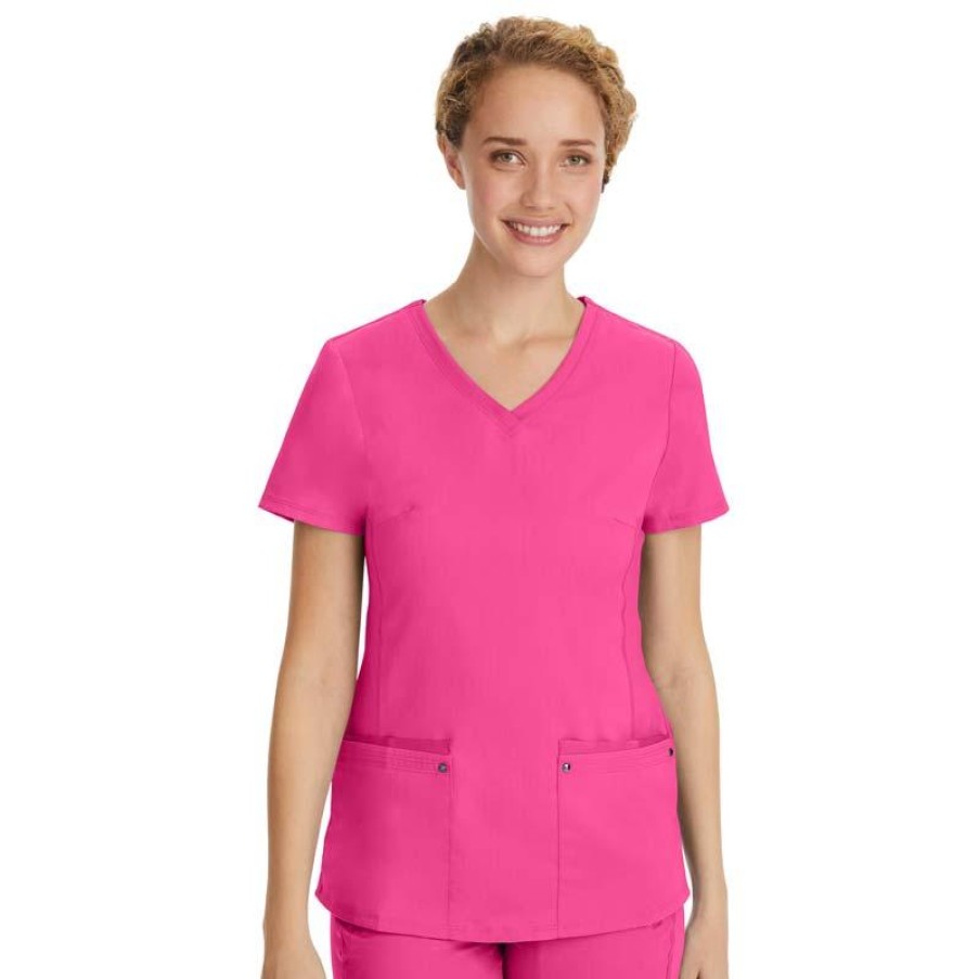 Healthcare Healing Hands Scrub Tops | Purple Label By Healing Hands Women'S Juliet V-Neck Scrub Top