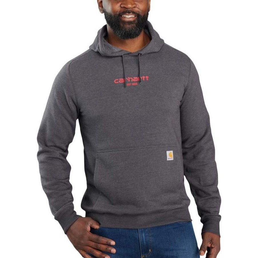 Outerwear Carhartt Hoodies | Carhartt Men'S Force Relaxed Fit Lightweight Logo Graphic Hoodie