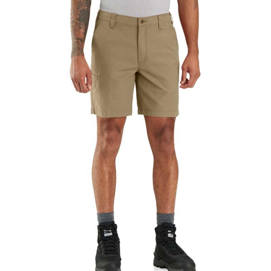 Workwear Carhartt Shorts | Carhartt Men'S Rugged Flex 8" Canvas Work Short