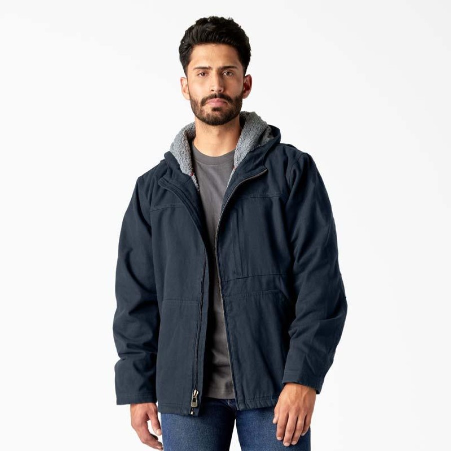 Outerwear Dickies Jackets | Dickies Men'S Sherpa Lined Duck Canvas Jacket