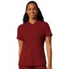 Healthcare WonderWink Thrive Scrub Tops | Wonderwink Thrive Women'S Quarter Zip Neck Scrub Top