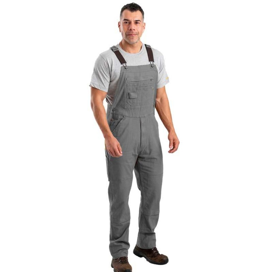 Outerwear Berne Bib Overalls | Berne Men'S Highland Flex Unlined Duck Bib Overall