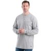 Workwear Berne T-Shirts | Berne Men'S Long Sleeve Heavyweight Pocket Henley