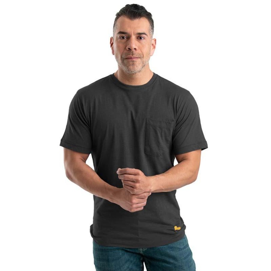 Workwear Berne T-Shirts | Berne Men'S Short Sleeve Performance Pocket Tee