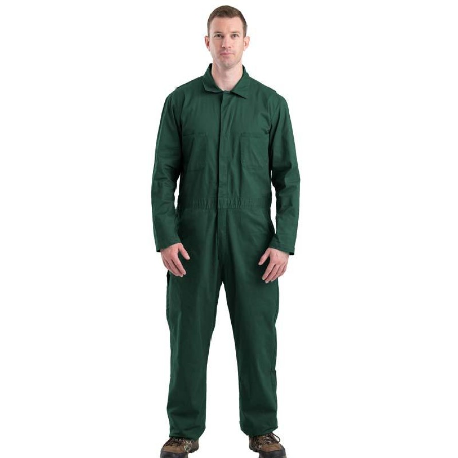 Outerwear Berne Coveralls | Berne Men'S Highland Flex Cotton Unlined Coverall