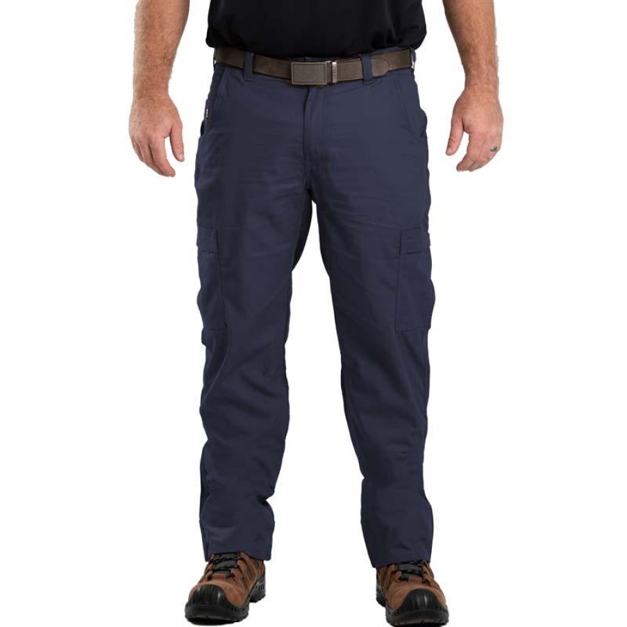 Workwear Berne Flame Resistant Bottoms | Berne Men'S Flame Resistant Ripstop Cargo Pant