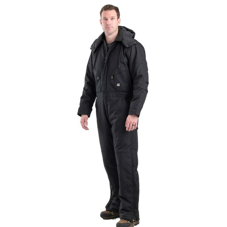 Outerwear Berne Coveralls | Berne Men'S Icecap Insulated Coverall Black