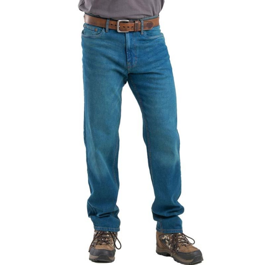 Workwear Berne Jeans | Berne Men'S Heartland Flex Relaxed Fit 5-Pocket Jean