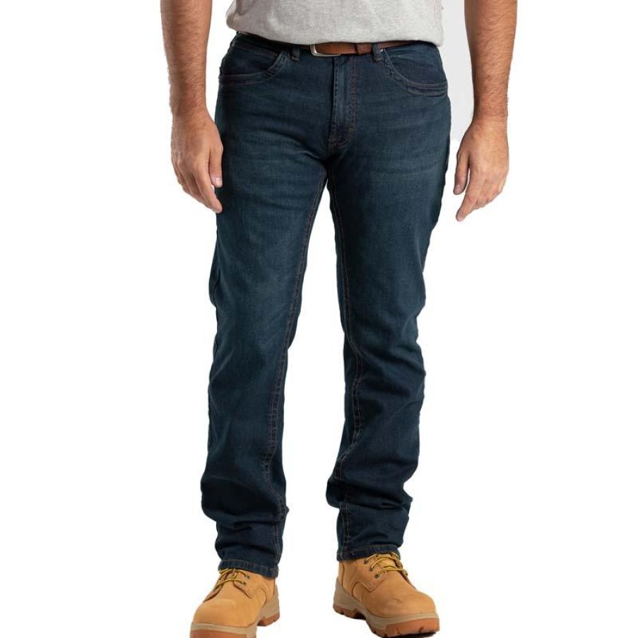 Workwear Berne Jeans | Berne Men'S Highland Flex Relaxed Fit 5-Pocket Jean