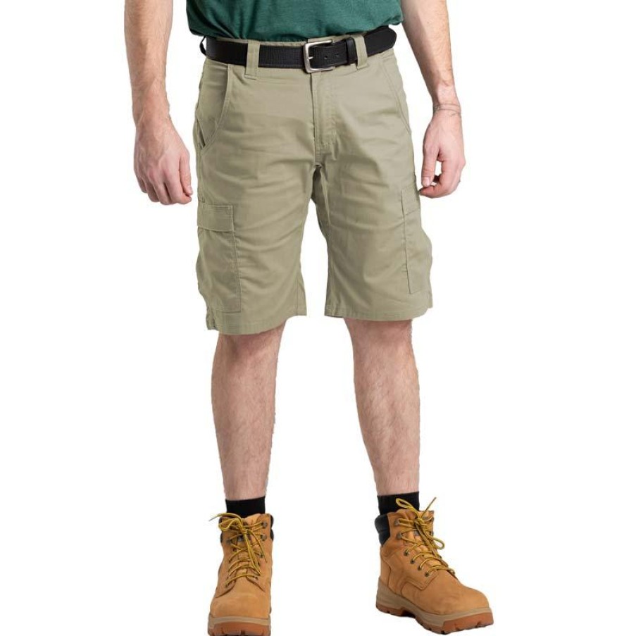 Workwear Berne Shorts | Berne Men'S 11" Heartland Flex Ripstop Cargo Short