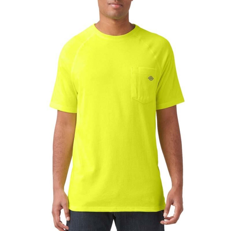 Workwear Dickies T-Shirts | Dickies Men'S Cooling Short Sleeve Pocket T-Shirt